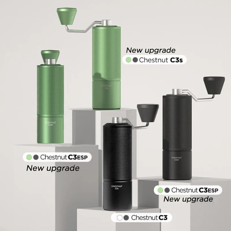 مطحنة قهوة يدوية TIMEMORE Chestnut C3S / C3ESP، ترقية بجسم معدني بالكامل وتصميم مقاوم للانزلاق، مطحنة محمولة مع شفرة S2C داخلية - 4