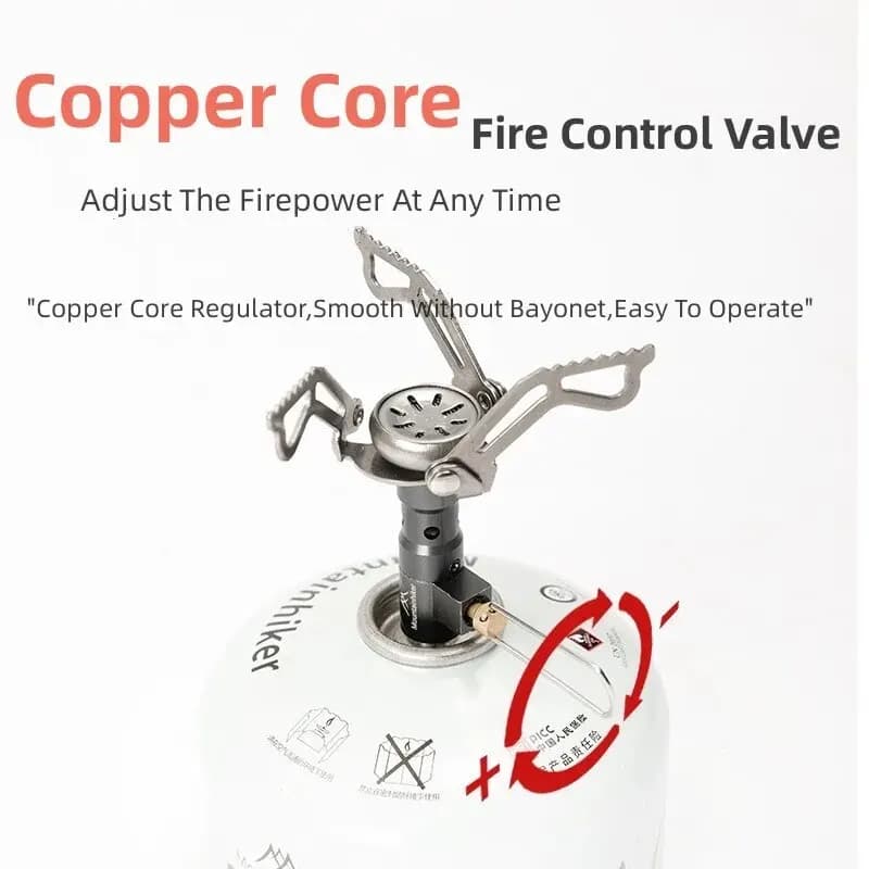 MOUNTAINHIKER Camping Tourist Burner Big Power Mini Gas Stove Cookware Folding Portable Outdoor Picnic Barbecue Survival Furnace - 4