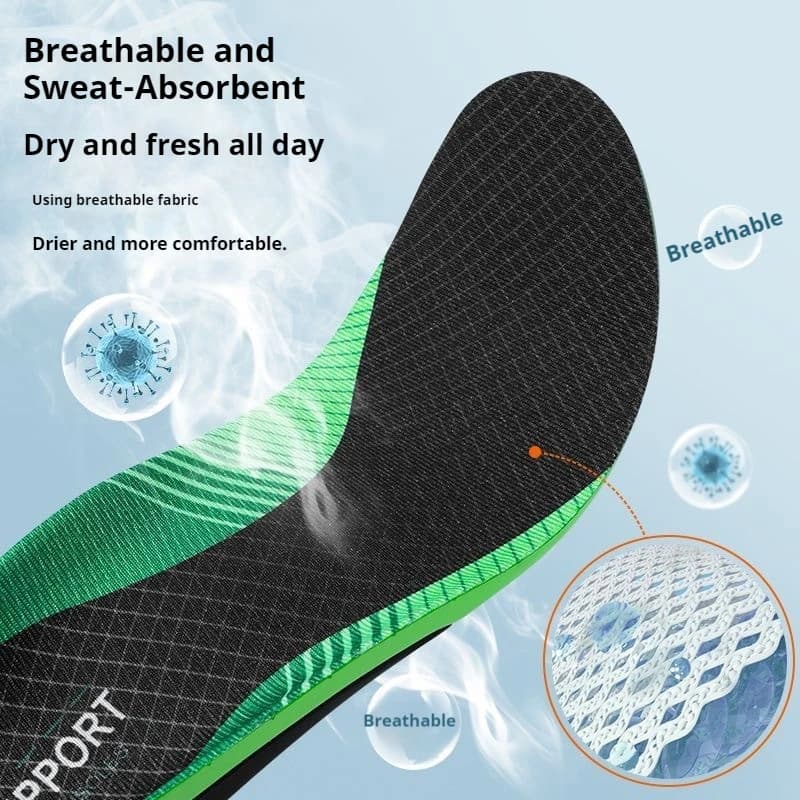 Flatfoot Orthopedic insoles Arch Support Shoe Insole Men Women Shock Absorption Shoe Sole Comfortable Running Sports Pads 1Pair - 5