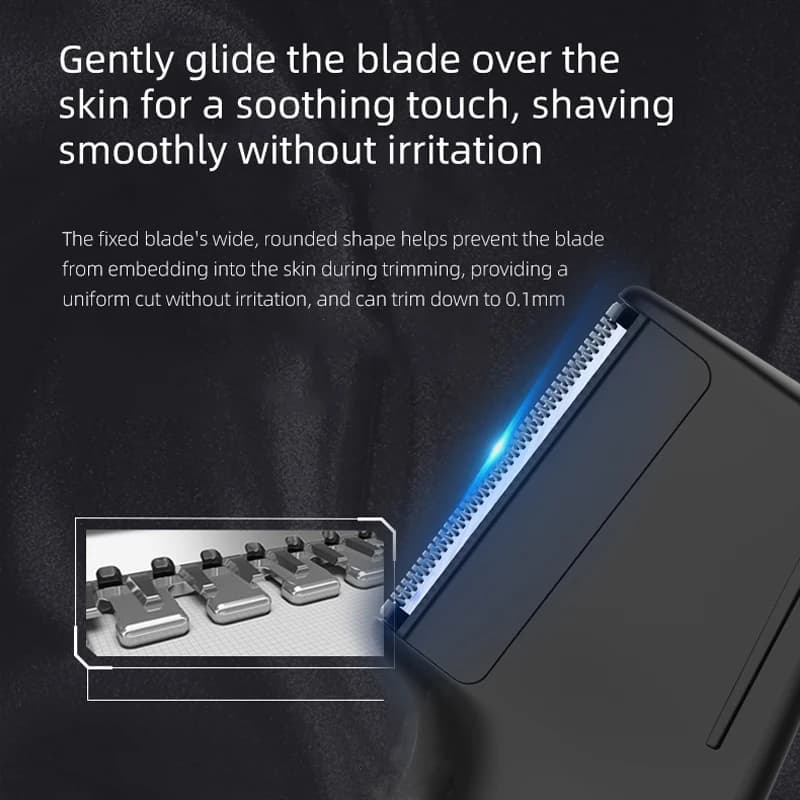 Resuxi New Men's Electric Body Hair Trimmer Multi Functional 3 in 1 Hair Clipper Shaver Set IPX5 Full Body Water Wash Clipper - 3