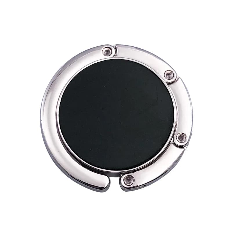 حامل حقائب قابل للطي مع شعار مخصص، خطاف حقائب يد للطاولة، حامل حقائب محمول للسفر - 5