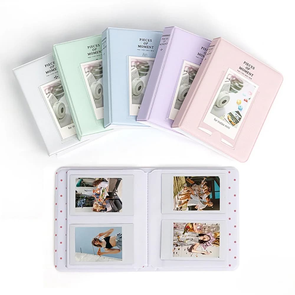 64 Pockets Fujifilm Instax Mini Album – Polaroid Picture Case for Wedding, Instant Card Storage, Keepsake Gift - 2