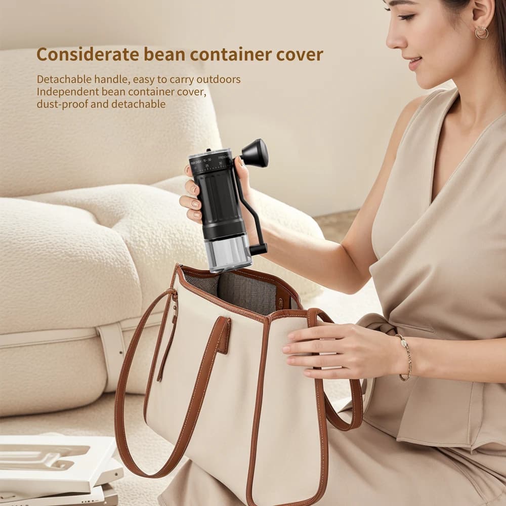 Manual Coffee Grinder External Scale 40 Gear Adjustable Ceramic Grinding Core High-Quality Professional Home Coffee Making Tool - 3