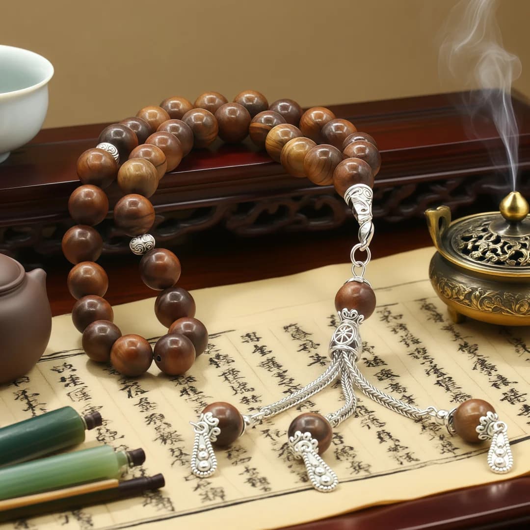 10mm 33 Prayer Beads Bracelet Islamic Muslim Prayer Meditation Sandalwood Dalbergia odorifera Prayer Beads For Women Men - 4