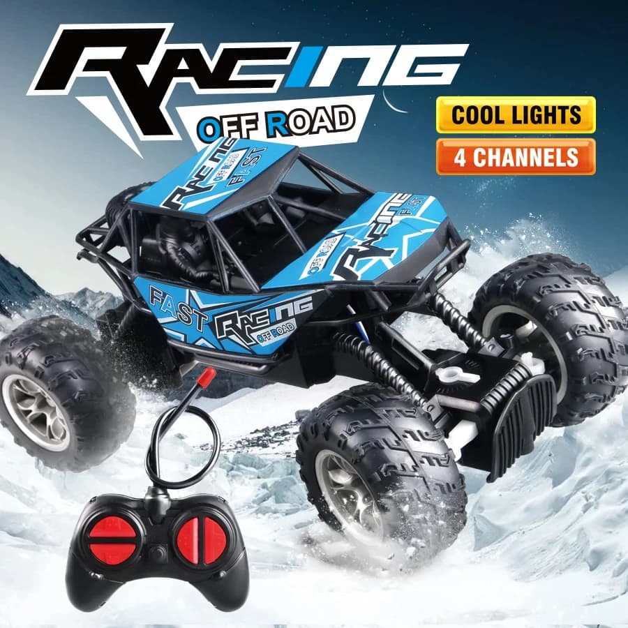 4-Way Remote Control Car with Light Anti-Slip Rubber Tire Outdoor Off-Road Climbing Kidsren's Boy Toy Car Model - 5