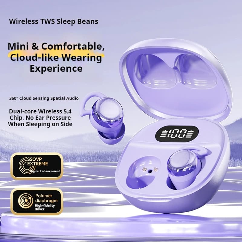 Original SONY Wireless Bluetooth 5.4 Earphones Sleep Wireless Headphones With Mic Touch Control TWS In-Ear Headphones Headset - 2