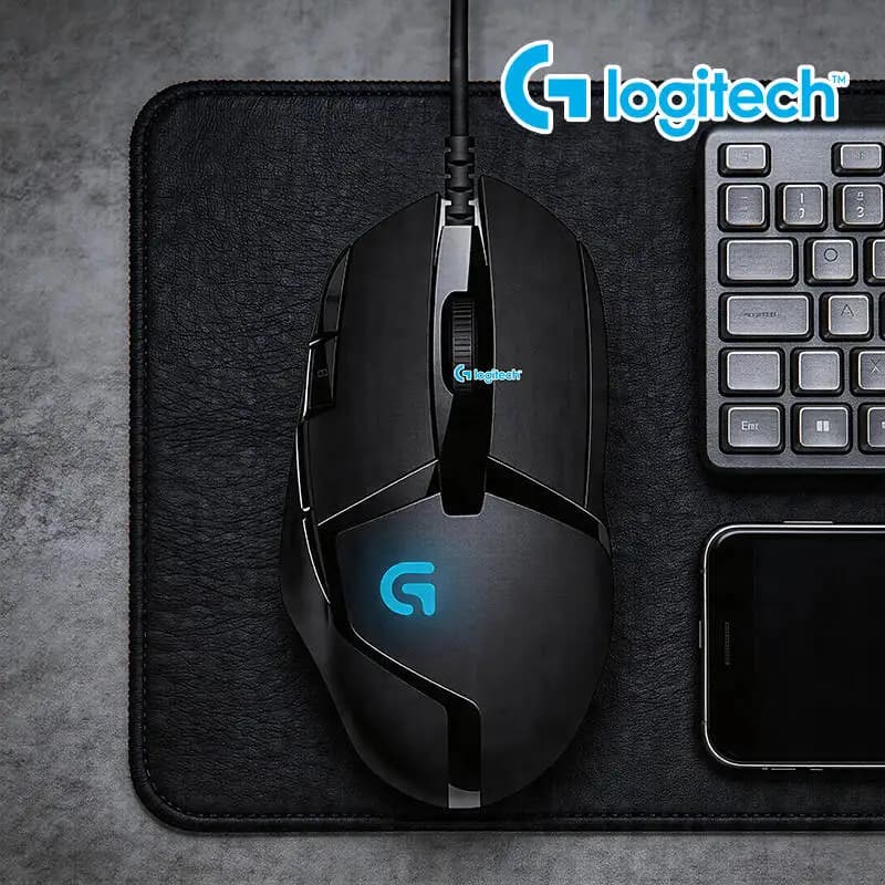 ماوس الألعاب Logitech G402 بتقنية Fusion Engine، 4 إعدادات DPI، معالج 32-بت، مقاوم للانزلاق للألعاب التنافسية الاحترافية