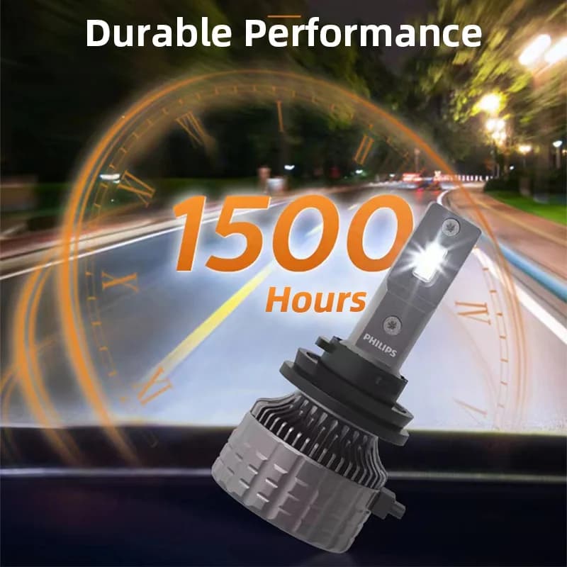 Philips LED H4 9003 Ultinon 3500R High Power 30W 2500LM Car Headlight 6500K White High Lumen Watt LED Lamps P43t LUM11342U3500X2 - 6