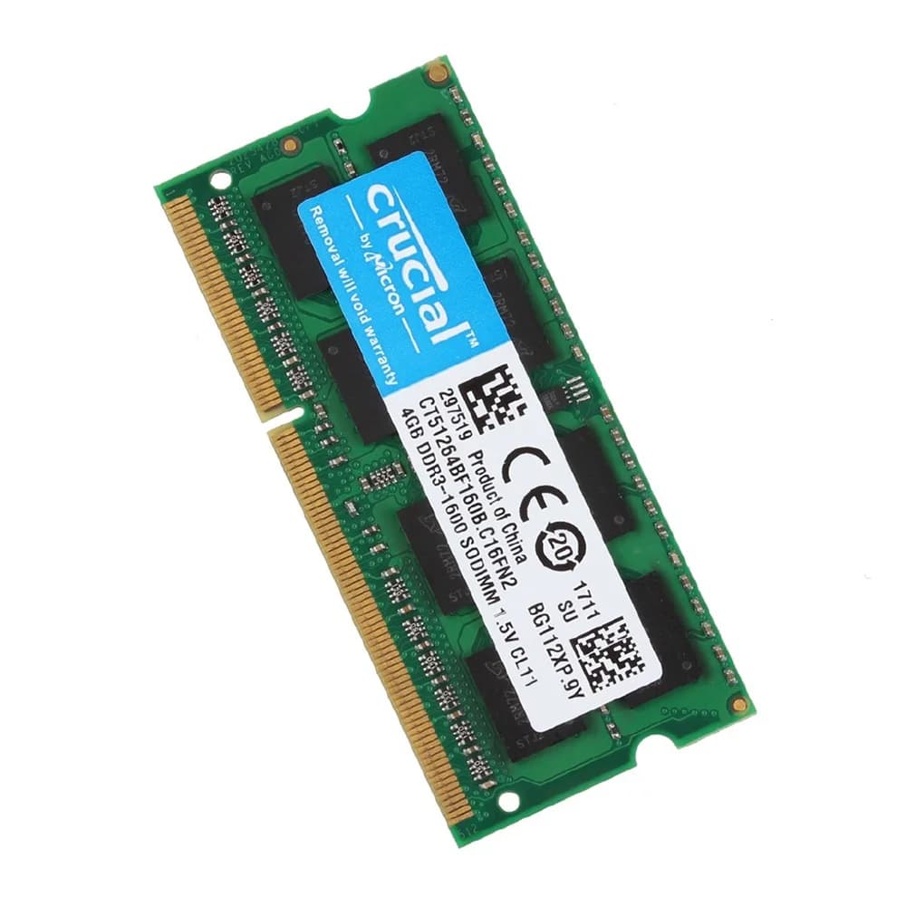 Crucial Memory SODIMM RAM Laptop DDR2 DDR3 2GB 4GB 8GB 667Mhz 800MHz 1333MHz 1600MHz 1866MHz SODIMM Ram 1.5V 1.8V for Notebook - 4