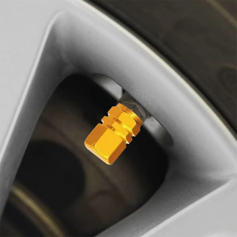 4 قطع من أغطية صمامات الألومنيوم الفاخرة - مناسبة عالميًا للسيارات/الشاحنات/الدراجات النارية - ملحقات العجلات المقاومة للصدأ أسود/أزرق/فضي/أحمر - 4