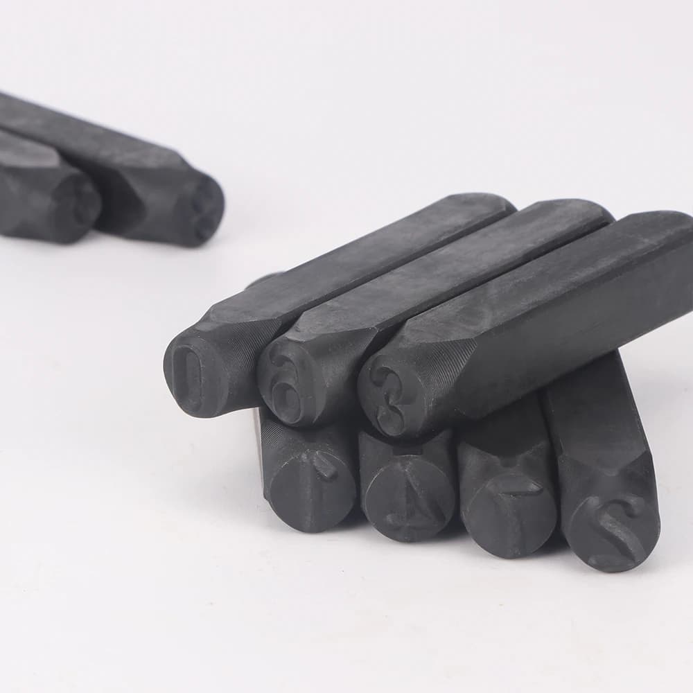 مجموعة ختم حروف رقمية من الفولاذ 36 قطعة شعار جلد معدن ثقب - صانعو مجوهرات متنوعون أدوات يدوية دقيقة عالية الجودة - 6