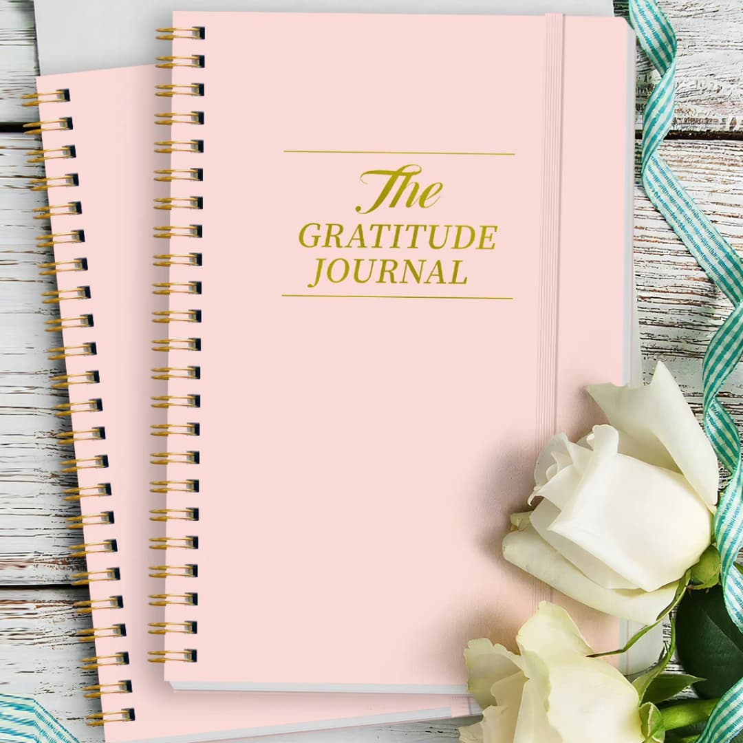 مجلة امتنان A5، دفتر يومي مع تذكيرات للشكر والتأمل، غلاف حلزوني صلب للتأمل الذهني - 3