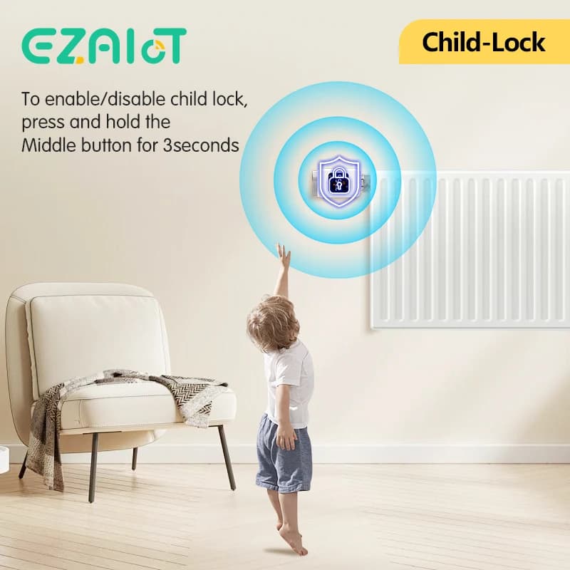 صمام مشعاع حراري ذكي من تيا واي فاي TRV قابل للبرمجة تحكم عن بعد في درجة الحرارة بالتطبيق سخان مع أليكسا وجوجل هوم - 6