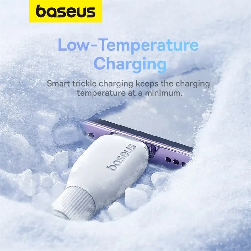 كابل Baseus TPE بقوة 20 واط USB C لهاتف iPhone 14 و13 و12 و11 Pro Max وXS كابل شحن سريع Type C إلى Lightning سلك بيانات لجهاز iPad وMacbook - 3
