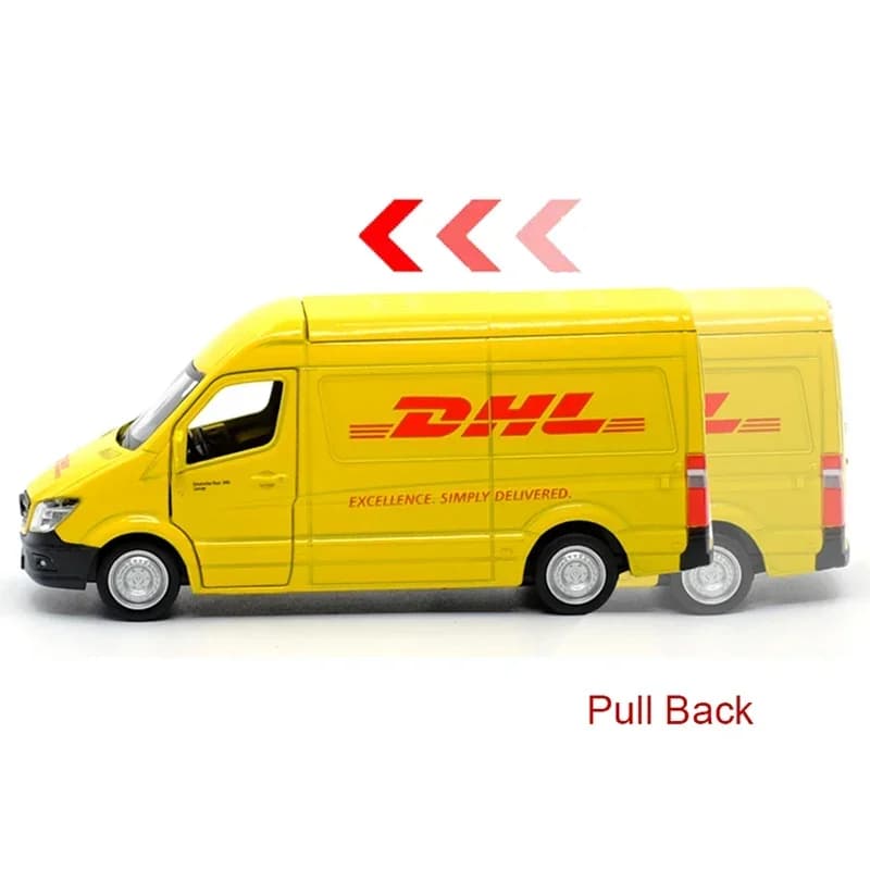 1:36 RMZ CITY  Sprinter (DHL) Alloy Diecast Car Model Toy With Pull Back For Children Gifts Toy Collection Gift for Birhday - 4