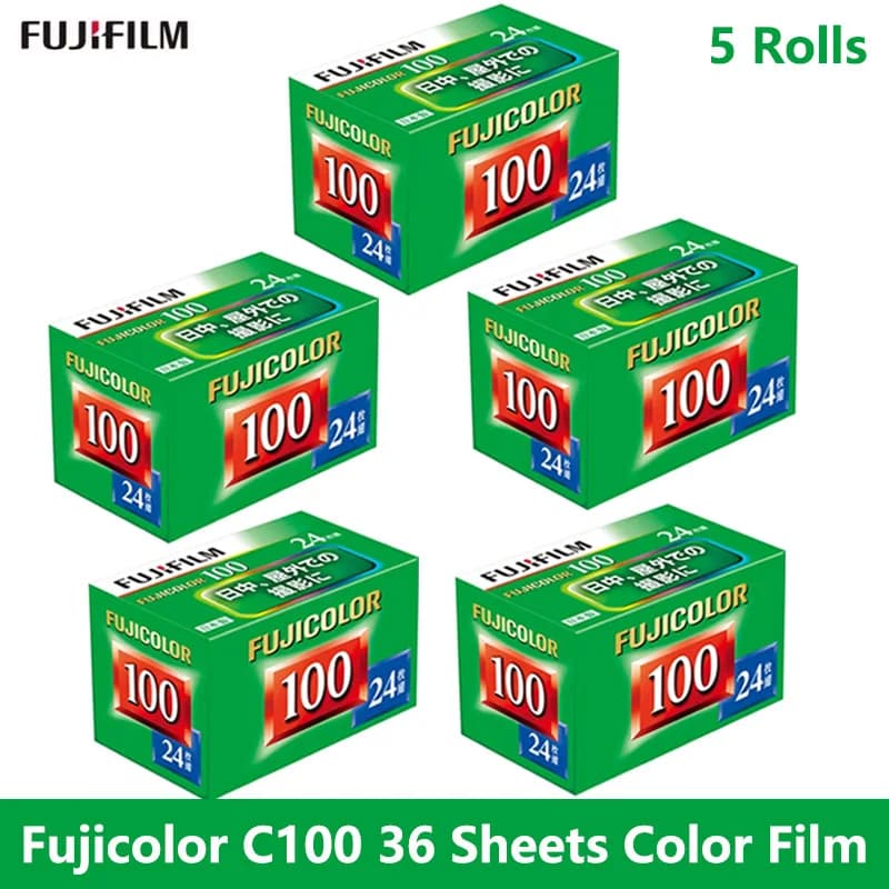 Original Fuji color C100 Color Film Fujifilm 100 (36 Exposure/Roll)  1/3/5/9 Rolls For Kodak Fujifilm M35/M38/F8/F9 Film Camera