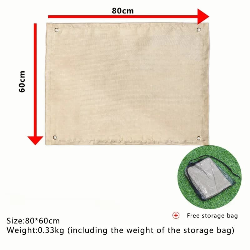 Outdoor Camping Fireproof Cloth Picnic Barbecue Insulation Mat Flame Retardant High Temperature Fire Blanket Fiberglass Mat - 6