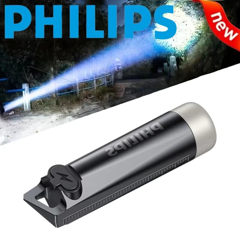 فيليبس 2025 جديد SFL1121 2 قطعة مصباح يدوي EDC LED قابل لإعادة الشحن مصباح صغير EDC سلسلة المفاتيح مصباح تخييم للتحذير والدفاع عن النفس - 5