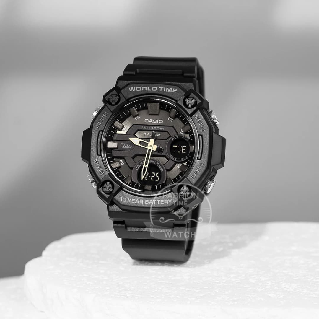 Casio Men's Dual display Multi-function electronic watch AEQ-120W series - 6
