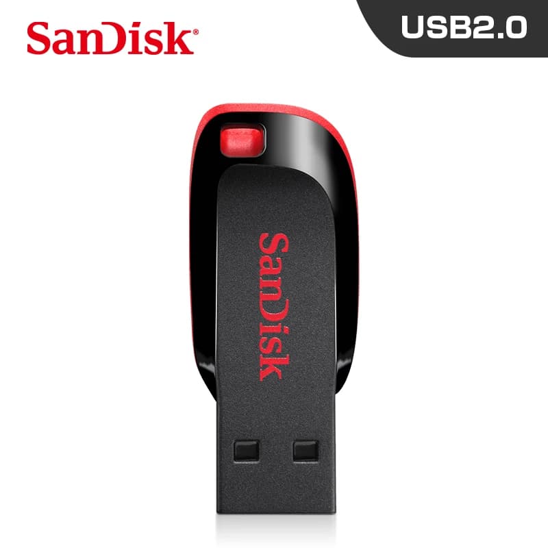 محرك أقراص فلاش SanDisk CZ50 USB 2.0 بسعة 128 جيجابايت و64 جيجابايت و32 جيجابايت و16 جيجابايت، محرك أقراص صغير USB2.0، ذاكرة USB، عصا USB للكمبيوتر - 3