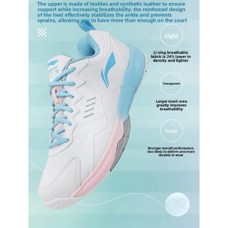 Li-Ning badminton shoes new color matching, unisex, comfortable, anti-slip, shock-absorbing, professional sports shoes - 3