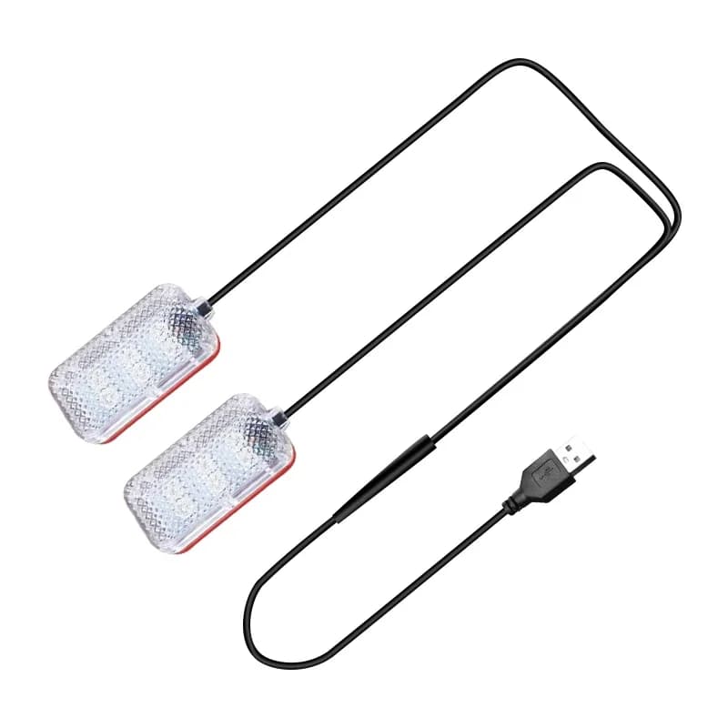 إكسسوارات إضاءة قدم السيارة إضاءة محيطة داخلية للسيارة مع مصابيح زخرفية USB - 5