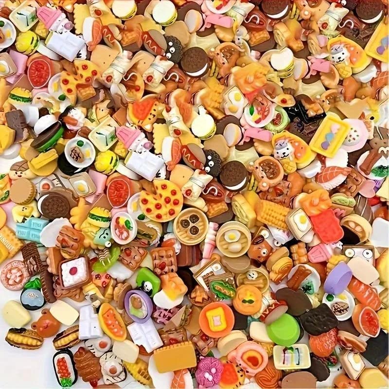 random Miniature Dollhouse Supermarket Food Snacks Mini Cake Wine Drink Food Accessories Kids Gift - 4