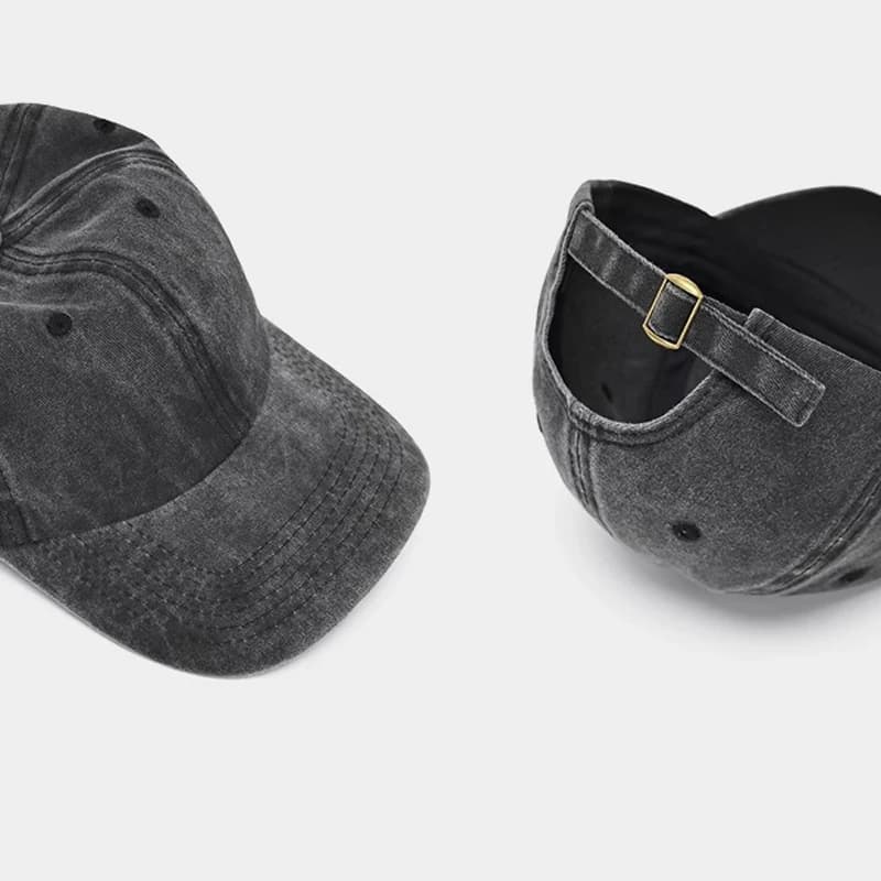 Sunscreen Water Washed MEN'S Baseball Cap with a Small Face, Retro Distressed and Versatile Trendy Duck Tongue Hat, MEN'S Big He - 5