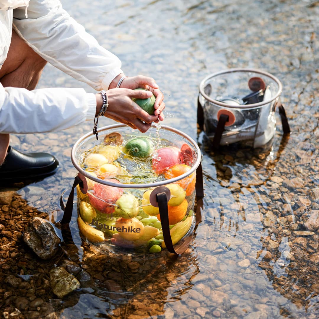 Naturehike 10L/20L Multifunctional Folding Bucket Portable Travel Foldable Basin Camping Hiking Fishing Storage Bucket - 2