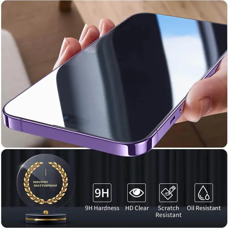 Tempered Glass for iPhone 14 Pro 15 16 17 18 13 12 11 Pro Max Screen Protector for iPhone 15 Pro Mica for iPhone 13 14 Pro Glass - 3