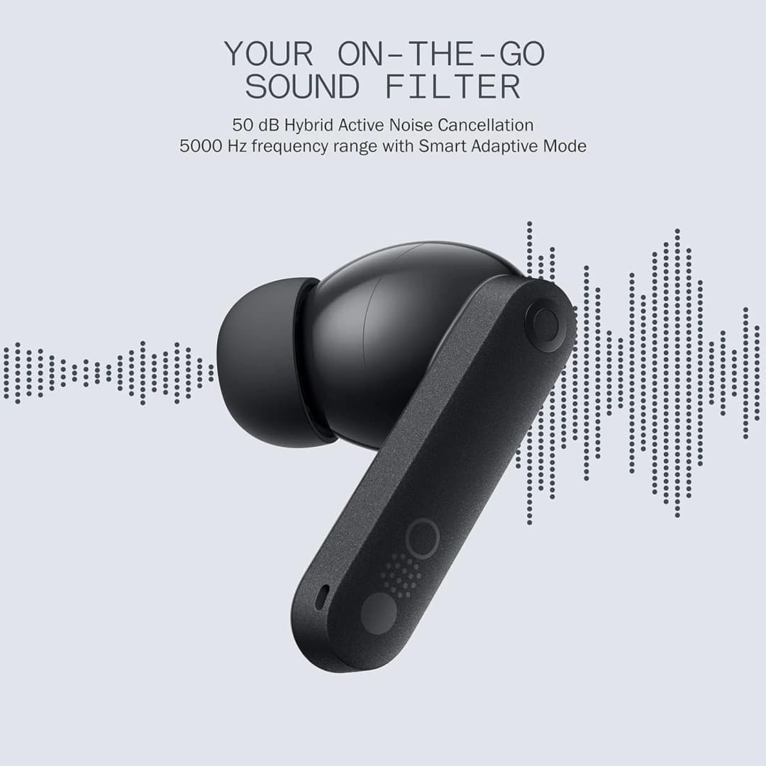 CMF by NOTHING Buds Pro 2 Wireless Bluetooth Earbuds 50dB Hybrid ANC Smart Knob Control HiFi Sound IP55 Waterproof Outdoor G - 6