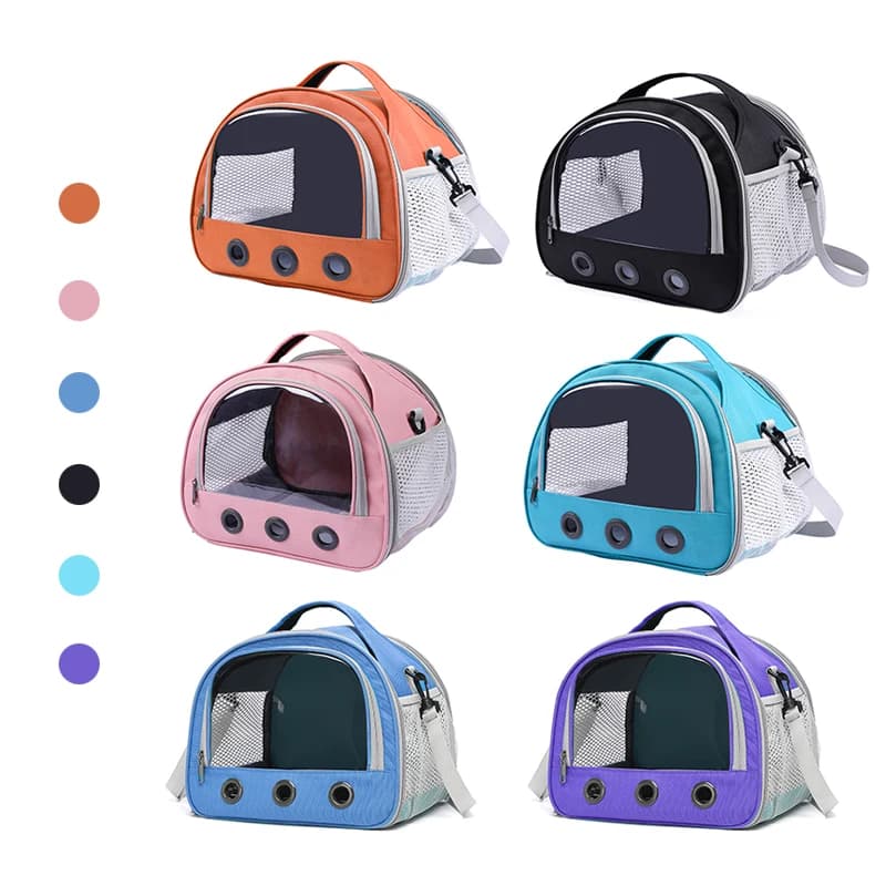 حقيبة حمل قطط محمولة حيوان أليف قط كلب طائر أرنب حقائب سفر شبكة قابلة للتنفس خيمة خارجية حقيبة يد للحيوانات الأليفة - 2