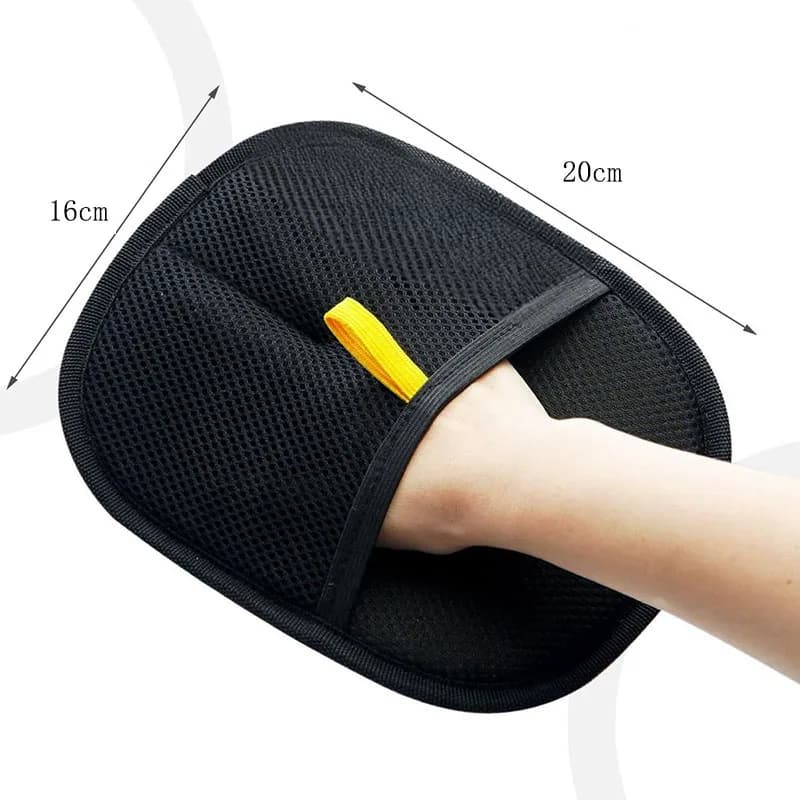 فرشاة إزالة الشعر الكهروستاتيكي للقطط الأليفة إزالة الشعر والملصقات قفازات تنظيف الشعر بغسل الماء - 6