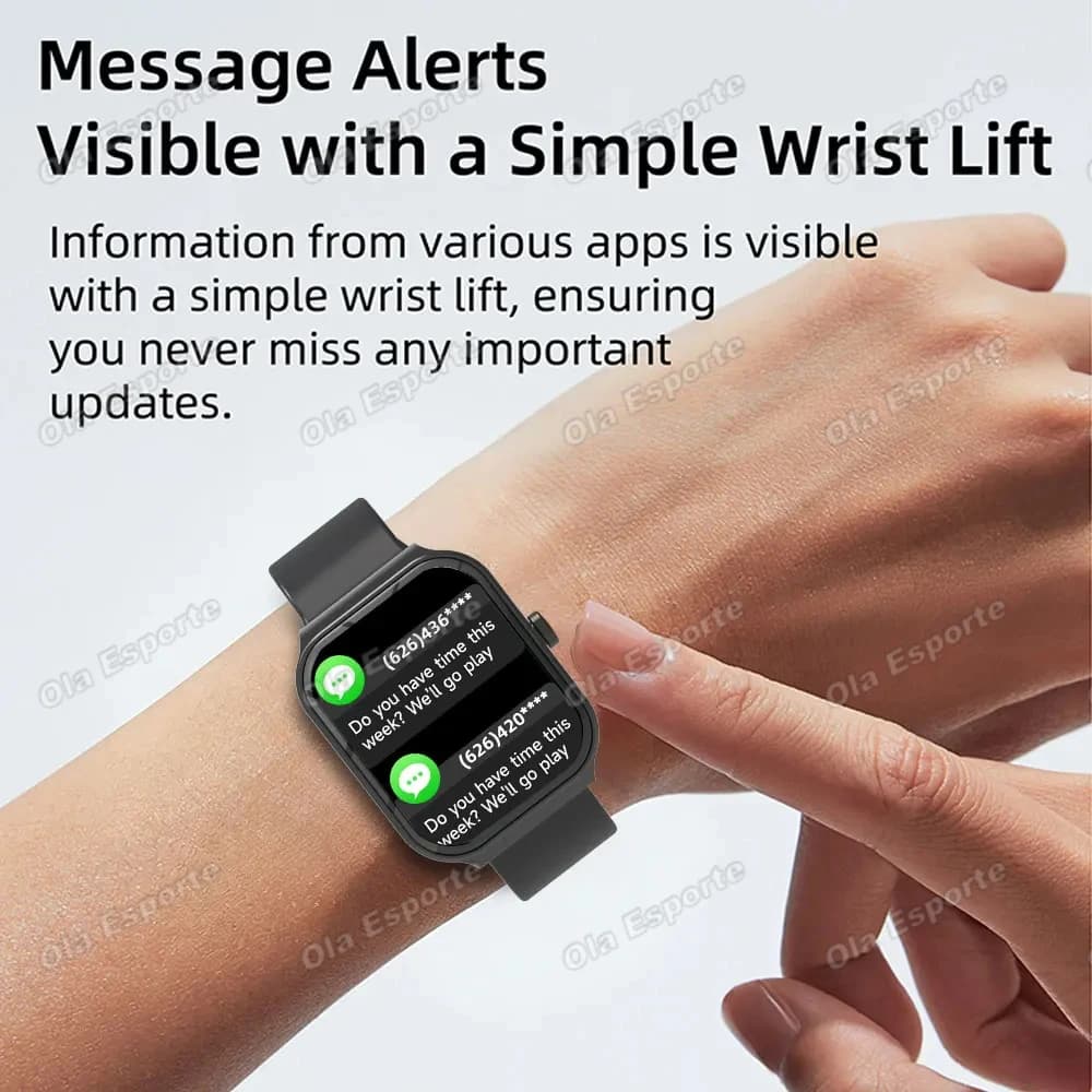 New Smart Watch Bluetooth Call Camera Control Multiple Sports Modes Watches Heart Rate Blood Oxygen Sleep Monitoring Smartwatch - 3