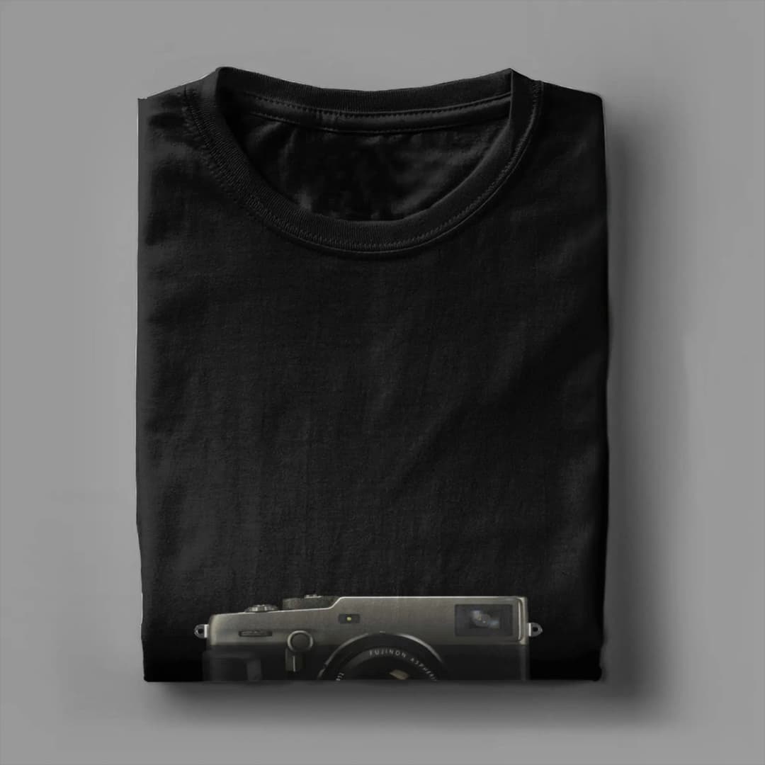 X Pro3 Shooter Film Sim JPG  Soul Funny 100% Cotton T-Shirt Fujifilm Tops Tees For Men - 3