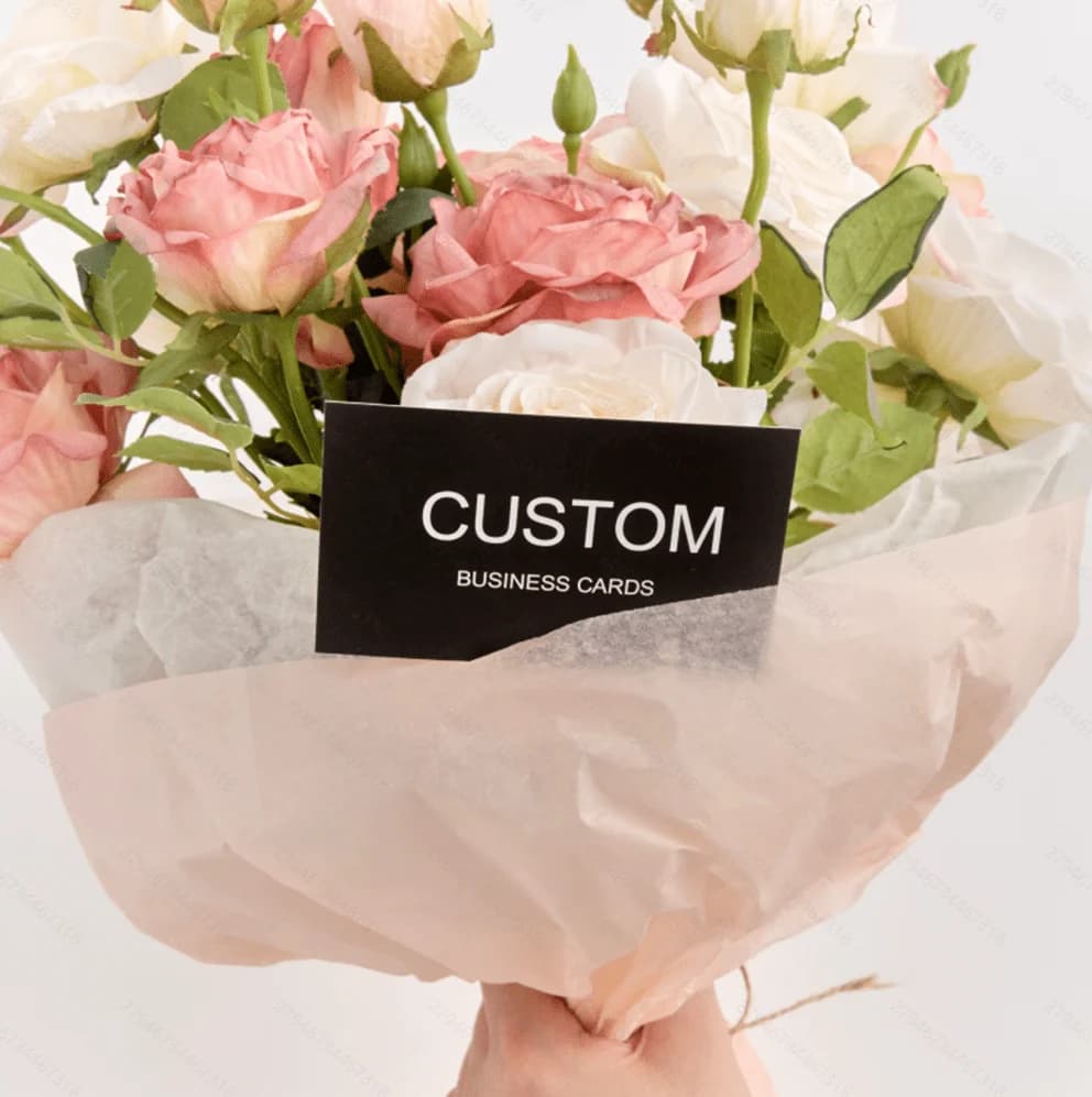 200/500/1000 قطعة بطاقات قابلة للتخصيص، بطاقات عمل مخصصة مع صندوق تخزين أكريليك، دعوات شكر مقاومة للماء - 3