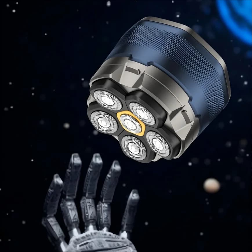 Electric Head Shaver for Bald Men 6D Magnetic Razor Hair Trimmer Rechargeable LED Waterproof Face Hair Cutting - 3