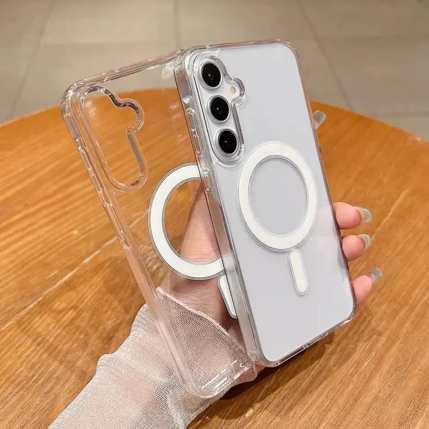 غطاء هاتف مغناطيسي من السيليكون، مناسب لـ Samsung A17-S22، متوافق مع 5G - 4