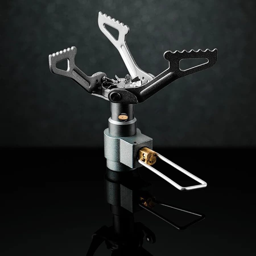 BRS Outdoor Gas Stove Camping Gas Burner Portable Mini Titanium Stove Survival Furnace Pocket Picnic Gas Cooker Brs-3000t - 3