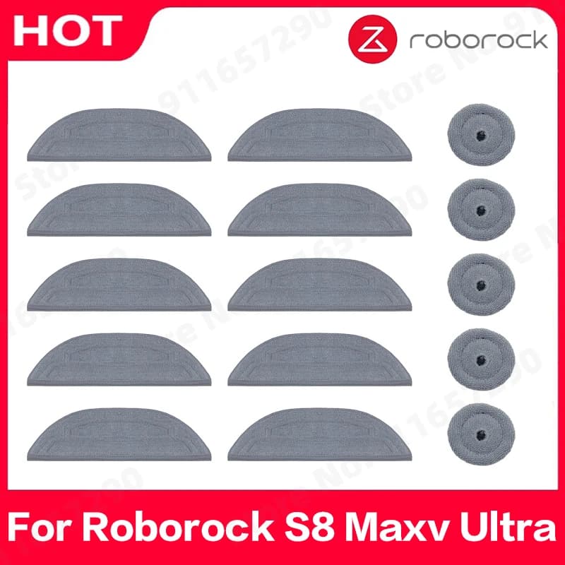 Roborock S8 Maxv Ultra Mop Cloth Spare Parts Vacuum Cleaner VibraRise 3.0 Mops Accessories
