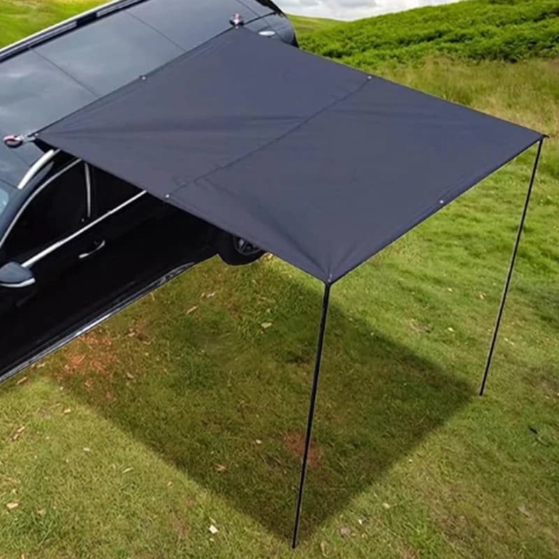 Car side canopy sunshade side roof tent camping car tent, suitable for camping, hiking, camping and car use - 2