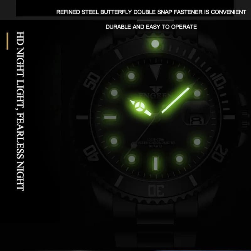 BINBOND Top Brand Luxury Fashion Diver Watch Men 30M Waterproof Date Clock Sport Watches Men Quartz Wristwatch Relogio Masculino - 3