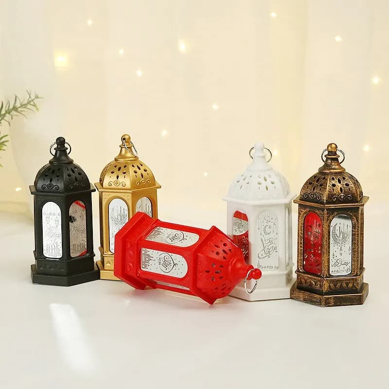 زينة عيد مبارك، مصباح رياح LED، زينة حفلات إسلامية، فانوس رمضان، هدية ديكور للمنزل - 2