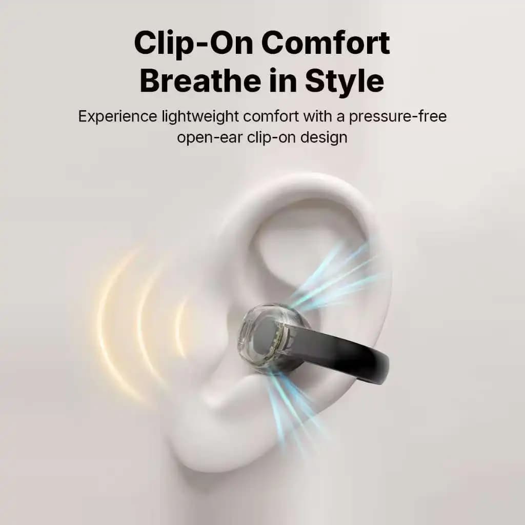 Edifier R1 Ear Clip Bluetooth Earphones Open Ear Headphones TWS True Wireless Earbuds with Microphone Clear Call 28hrs Playtime - 2
