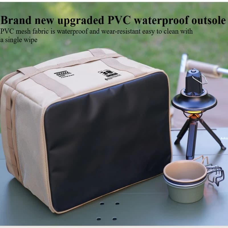 Multifunctional Camping Cookware Storage Bag Tactical Design Large Capacity Anti-Collision Gas Tank Carry Bag for Outdoor Picnic - 5