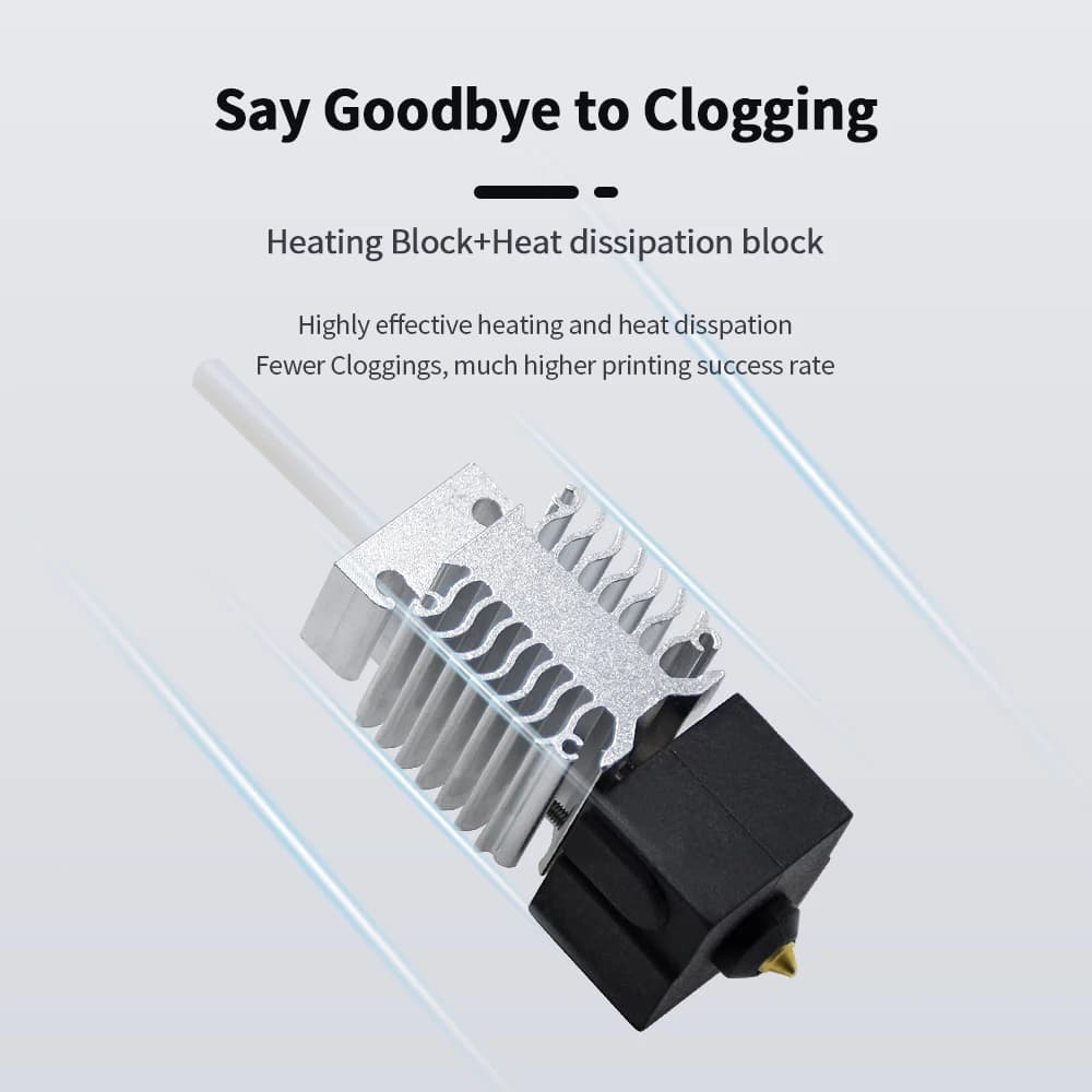 Creality Ender 3 V3 SE Hotend Kit Titanium Alloy Throat Bimetal Heatbreak 24V 40W J-head Ender-3 V3 SE Heating Block Kit - 3