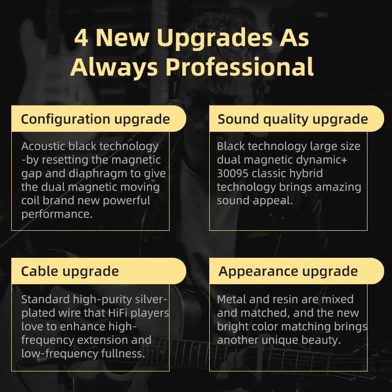 KZ ZSN Pro X 1DD 1BA HIFI Hybrid Driver In Ear Earphone Metal Monitor Earphone Bass Earbuds Sport Headset - 2
