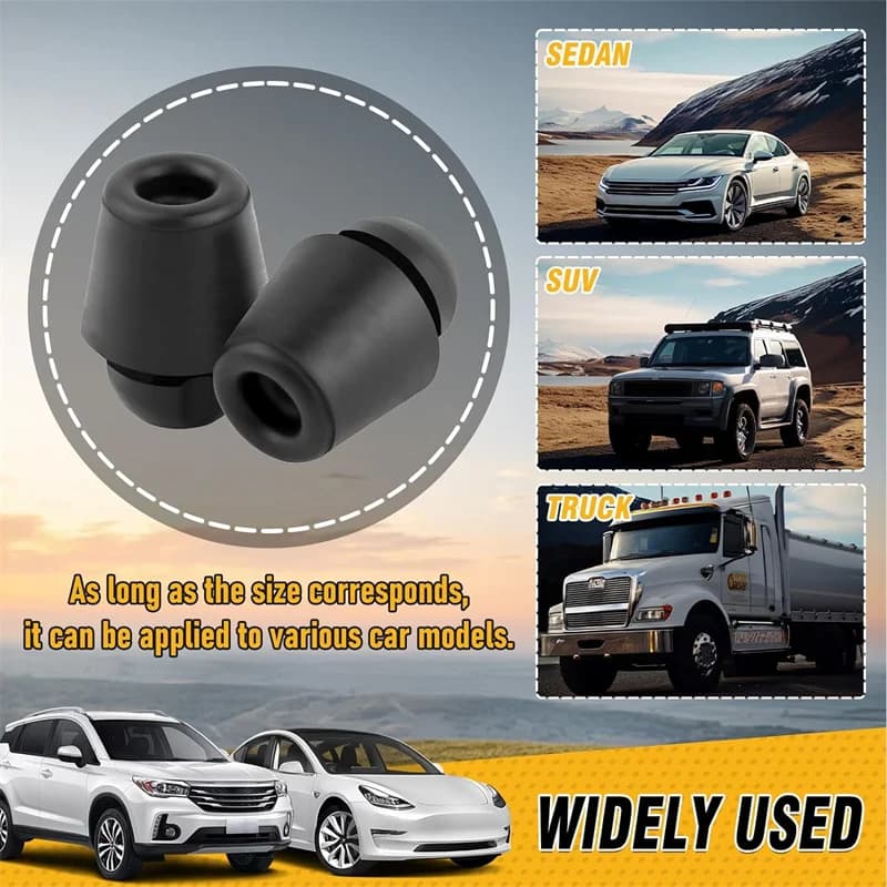 4-20Pcs Car Door Bumper Guards Door Pad Absorber Universal Car Door Slam Stopper Sticker Rubber Buffer Blocks Car Accessories - 5