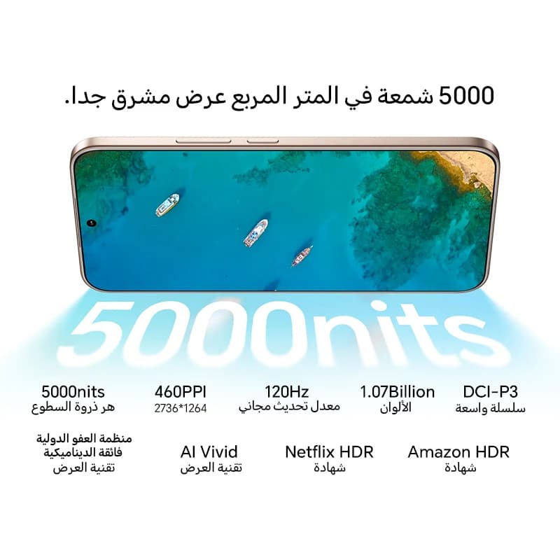 هونر 400 5G 12 جيجابايت + 256 جيجابايت نسخة عالمية هاتف ذكي بشاشة 6.55 بوصة AMOLED وكاميرا 200 ميجابكسل وبطارية 6000 مللي أمبير وشحن فائق السرعة 100 واط و OTG و NFC - 4