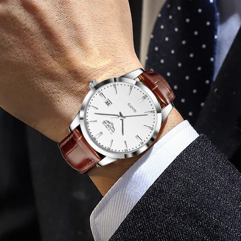 LIGE Man Watch Fashion Leather Strap Mens Watches Military Sport Waterproof Calendar Quartz Wristwatches Male Clock Reloj Hombre - 6